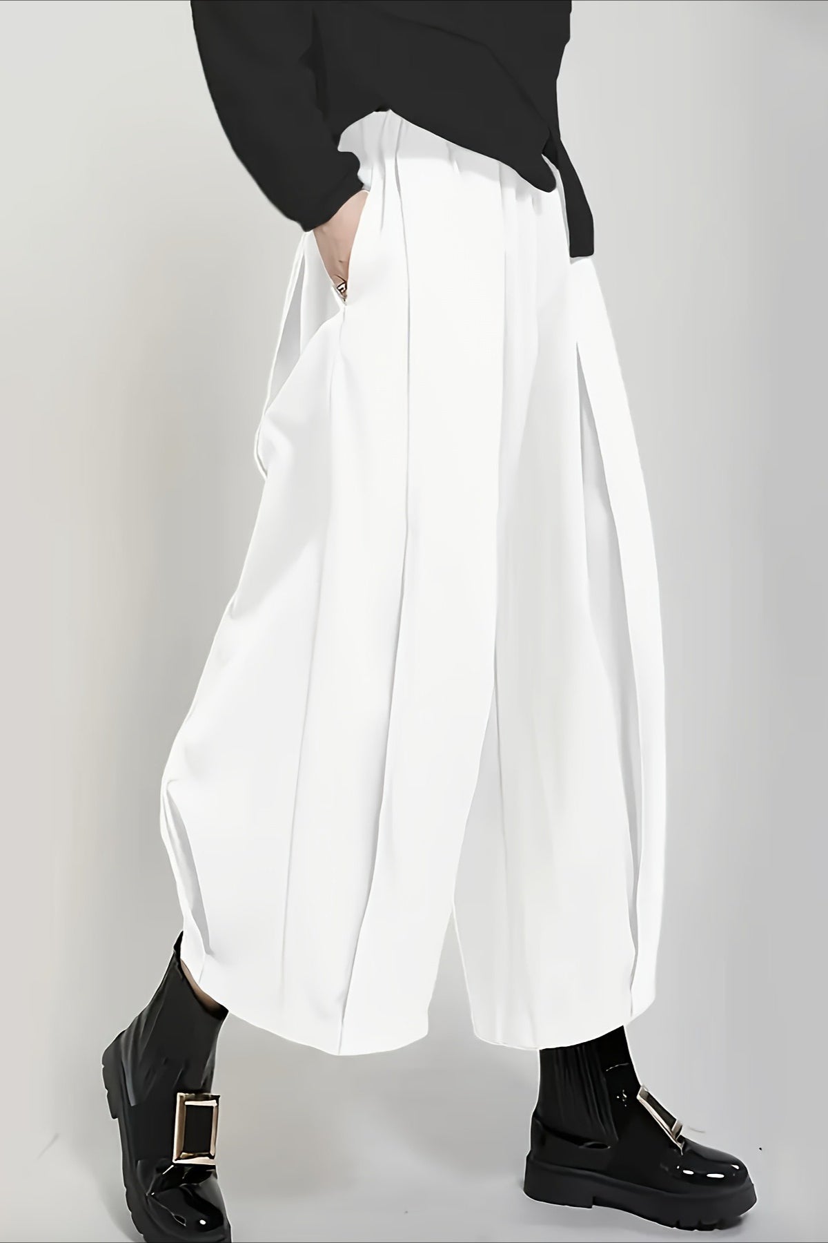 High Waist Balloon Wide Leg Pants