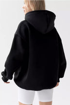 Oversized Solid Pullover Hoodie