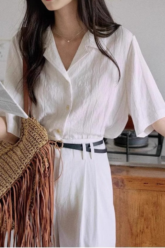 Cuban Collar Relaxed Fit Blouse Secondary image
