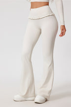 Lace Detail High-Rise Booty Sculpting Yoga Leggings