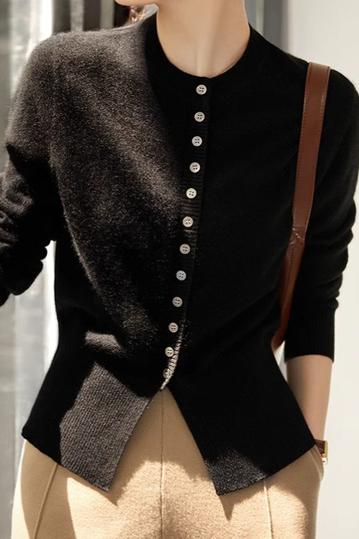 Slit Sleeve Soft Touch Cardigan Secondary image