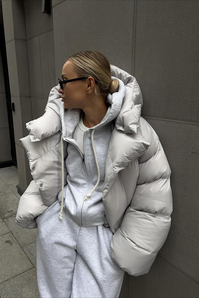 Short Hooded Puffer Jacket Main image