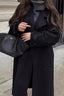 Double Breasted Relaxed Lapel Wool Overcoat