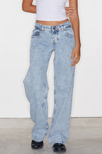 Low Rise Classic Relaxed Straight Leg Jeans
