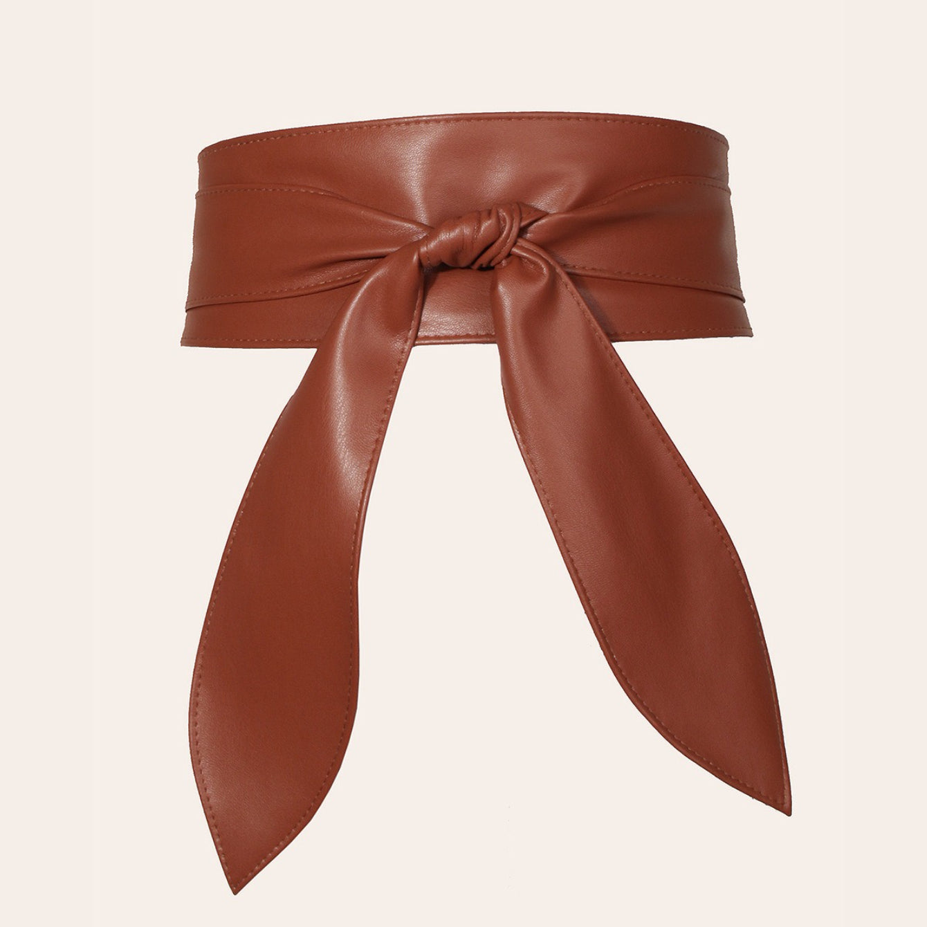 Wide Bow Tie Ribbon Waist Belt