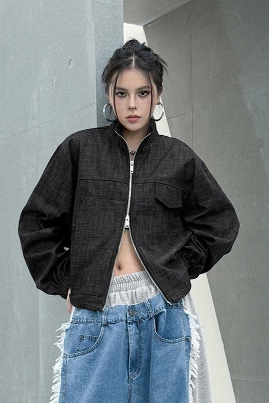 Denim Workwear Lapel Jacket Main image
