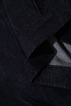 Washed Denim Toggle Closure Workwear Jacket