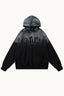 Gothic Letter Washed Pullover Hoodie