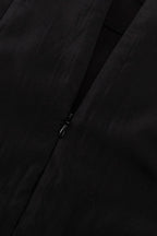 Double Layer Sheer Black High Slit Bodycon Skirt