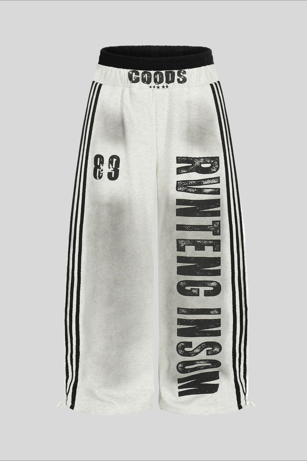 Tie Dye Typography Wide Leg Sweatpants