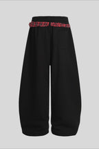 Paneled Utility Wide Leg Sweatpants