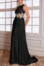 Sleeveless Bodycon Maxi Party Dress S / Black