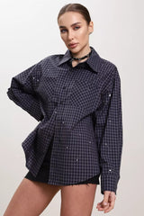 Casual Oversized Short Sleeve Blouse