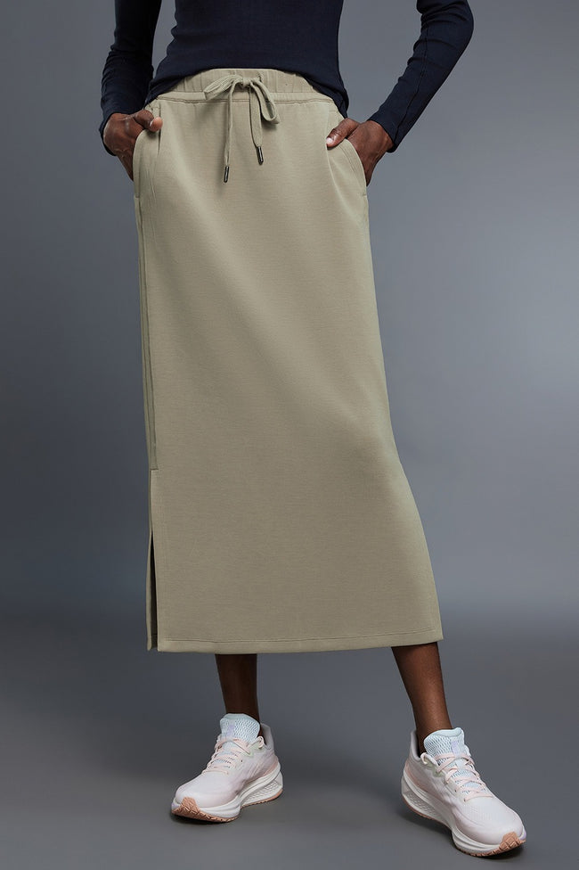 High Waist Split Straight Bodycon Midi Skirt Main image