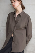 Long Sleeve Cotton Lapel Collar Blouse