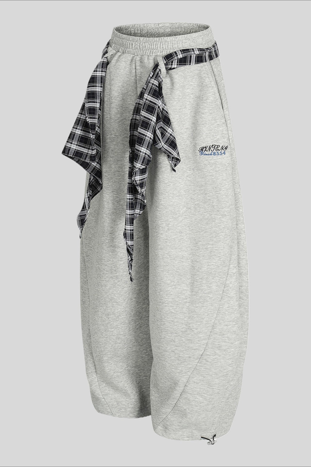 Paneled Utility Wide Leg Sweatpants