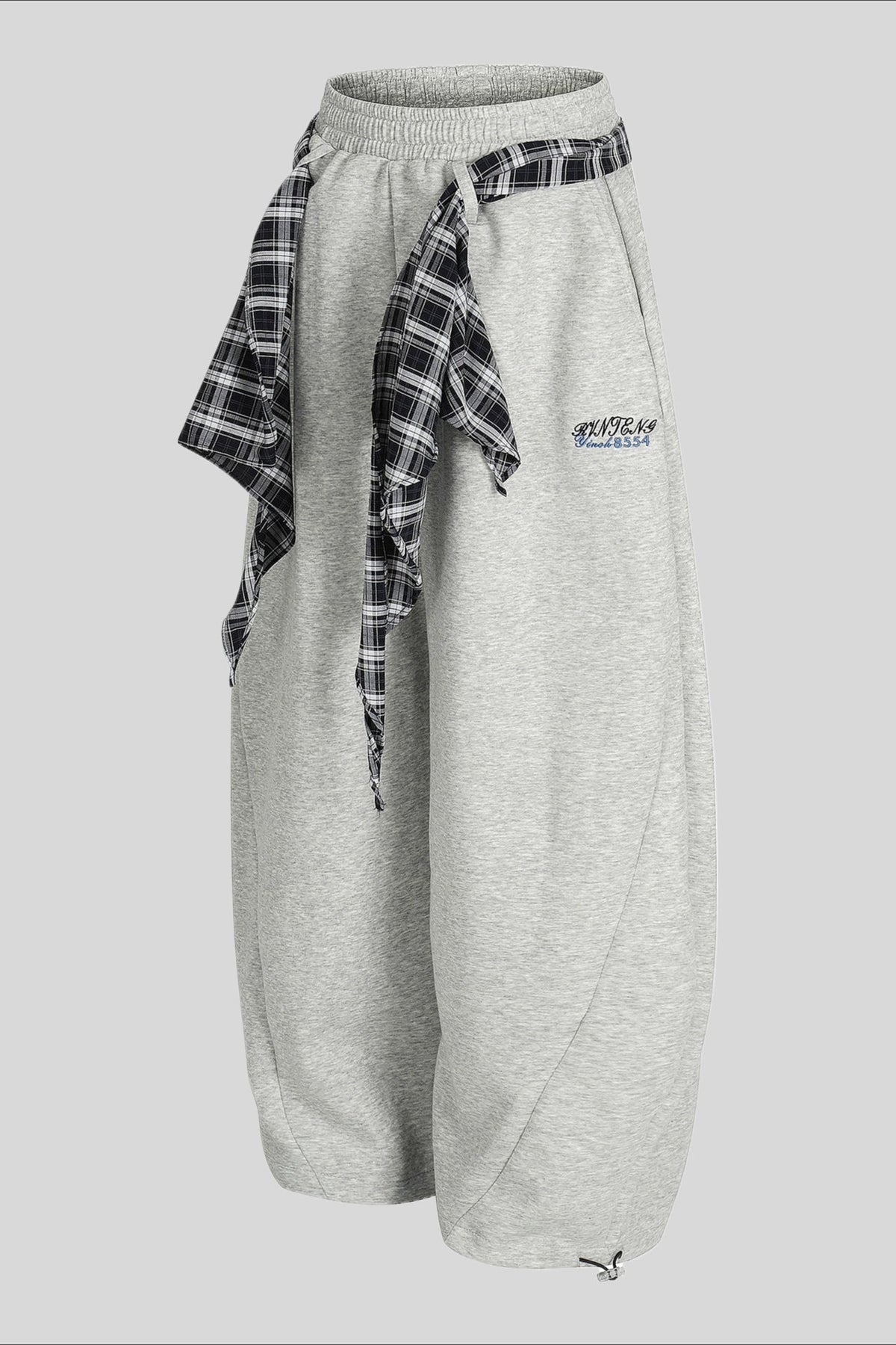 Paneled Utility Wide Leg Sweatpants