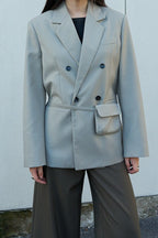 Commuter Style Belted Blazer