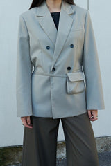 Commuter Style Belted Blazer