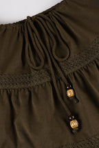 Vintage Lace Patchwork Beaded Boho Skirt