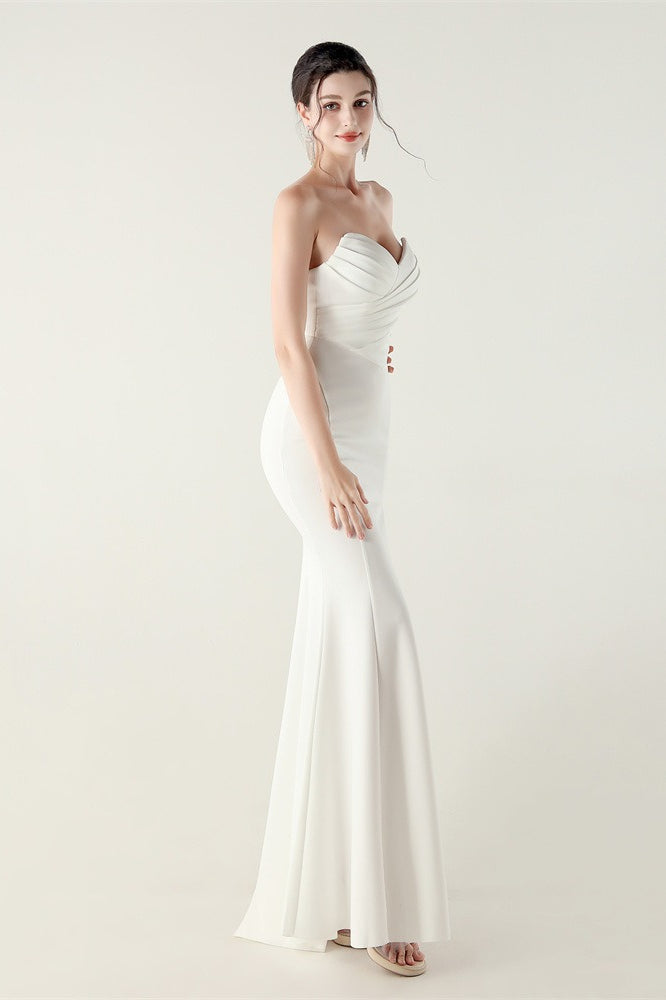 Strapless Sweetheart Pleated Party Dress Secondary image