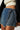 Chic Denim Distressed Hem A-Line Skirt Secondary image