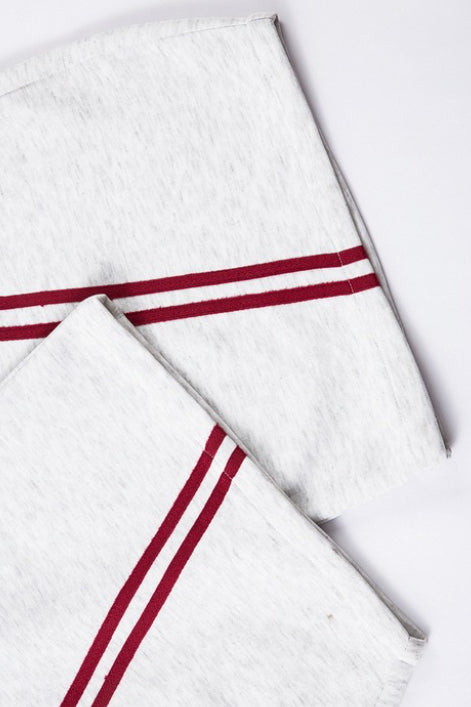 Contrast Stripe Layered Barrel Leg Sweatpants