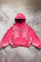 Star Embroidered Contrast Panel Hoodie