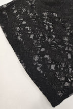 Off Shoulder Lace Bodycon Long Sleeve Tee