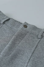 Relaxed Fit Curved Hem Thermal Knit Pants