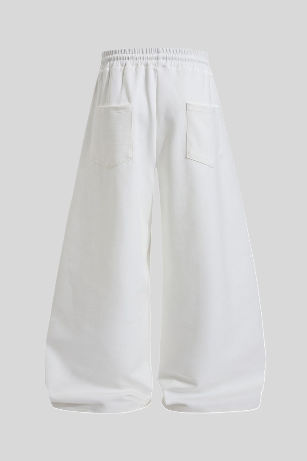 Distressed Script Graphic Wide Leg Sweatpants