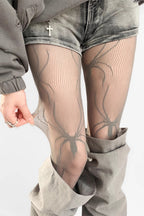 Gothic Spider Pattern Hollow Out Tights