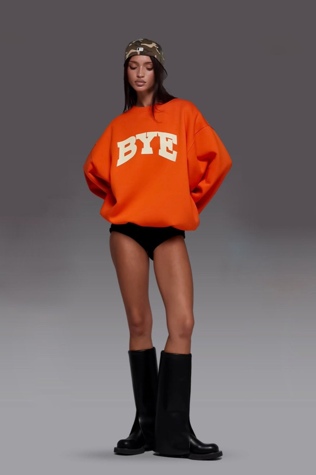 Statement Graphic Crew Neck Sweatshirt