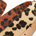 Leopard Double Ring Buckle Versatile Waist Belt