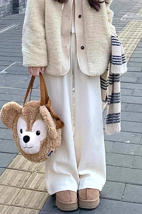 Fleece Lined Relaxed Knit Pants Secondary image