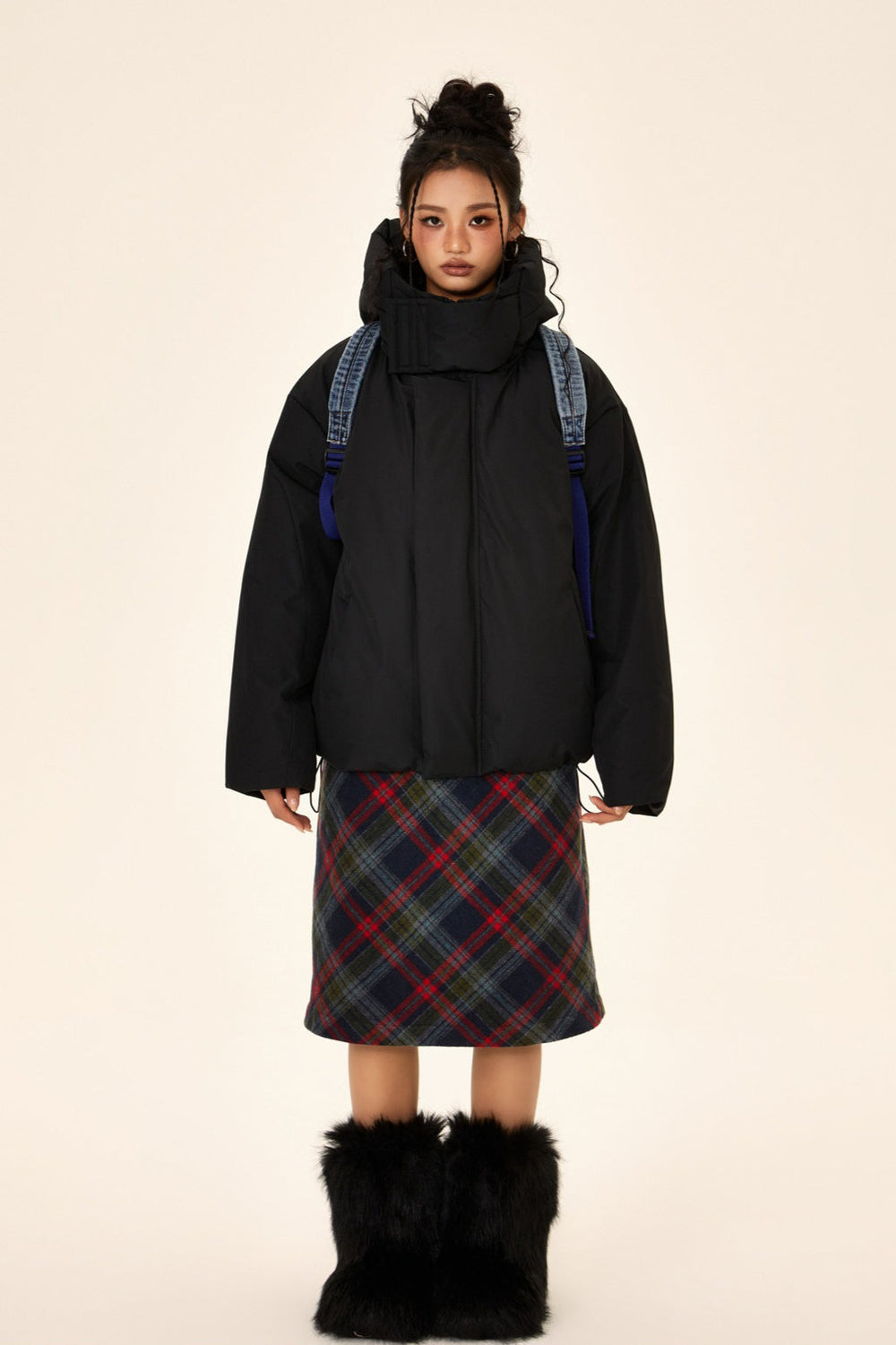 Unisex High Neck Puffer Jacket