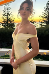 Off Shoulder Strapless Backless Maxi Sexy Prom Dress