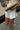 White Polka Dot Satin High Waist A Line Shorts Secondary image