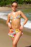 Leopard Print Halter Skirt Style Three Piece Swim Set