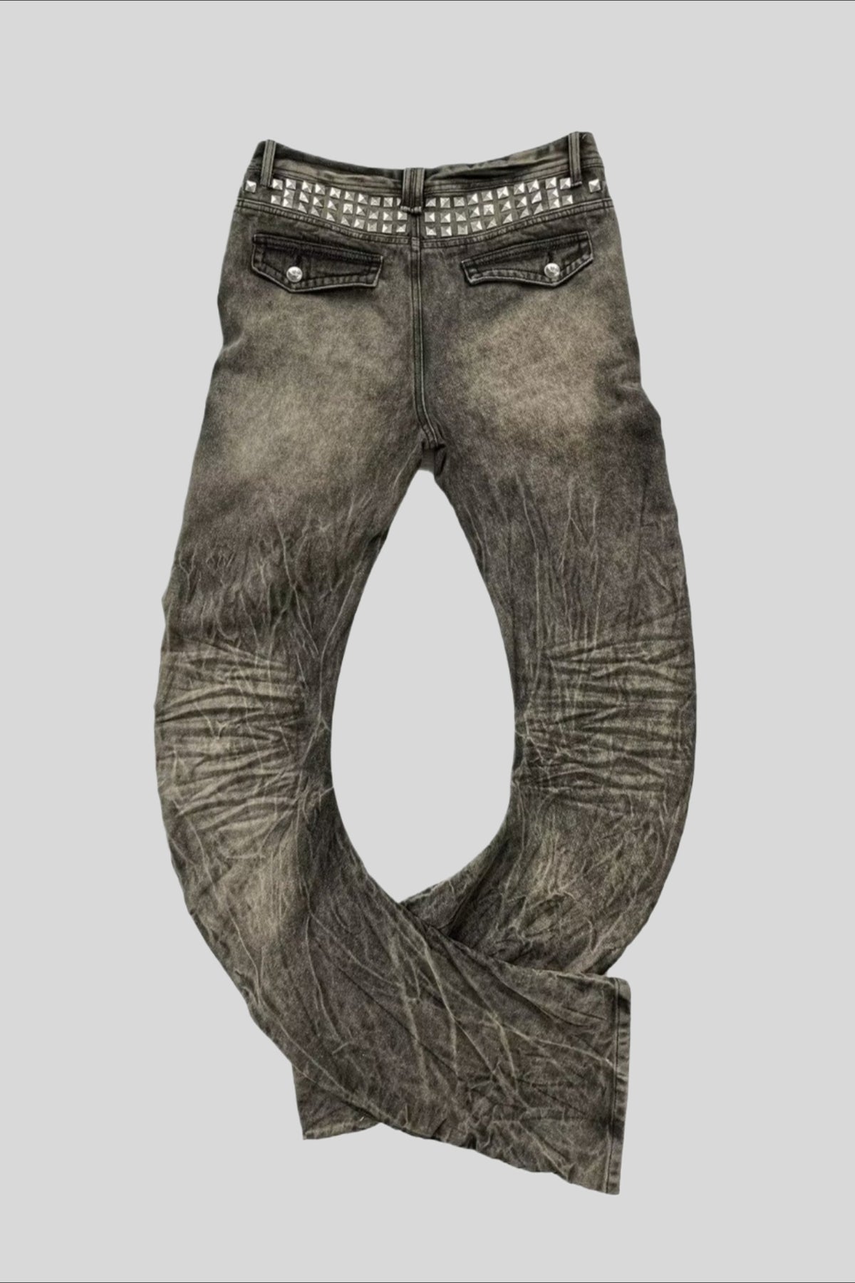 Stacked Wash Slim Flare Jeans