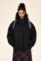 Unisex High Neck Puffer Jacket M / Black