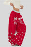 Star Typography Balloon Leg Sweatpants