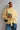 Yellow Ribbed Round Neck Knit Cardigan Secondary image