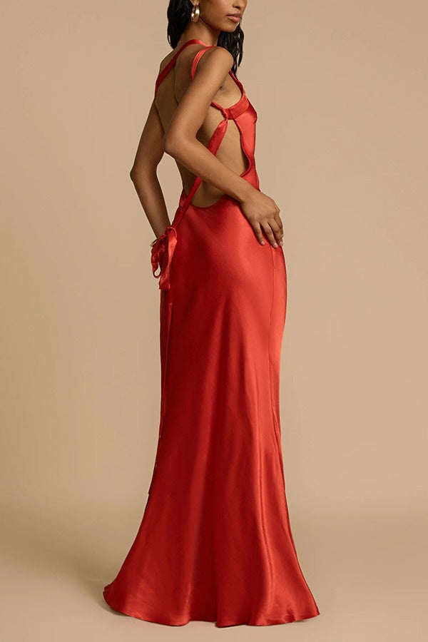 Satin One Shoulder Bodycon Formal Dress