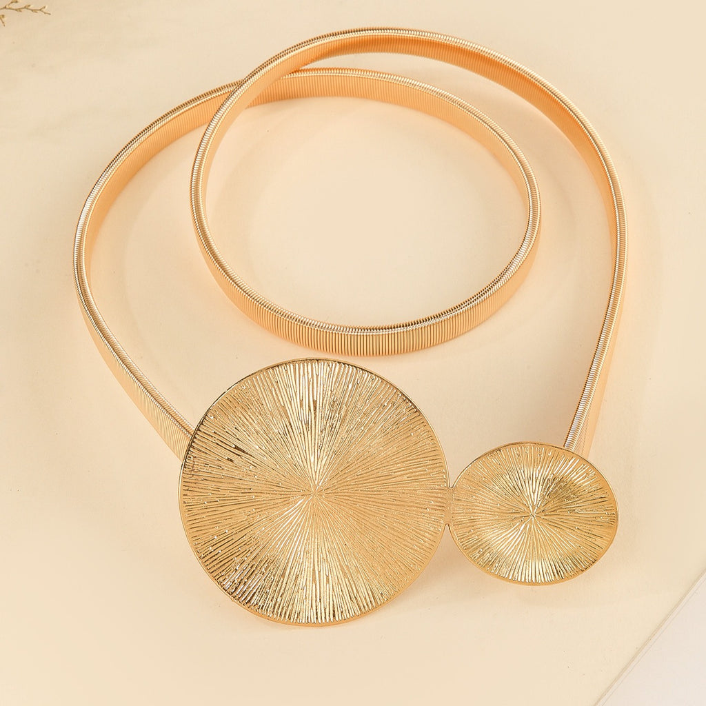 Elastic Metal Ring Slim Waist Chain