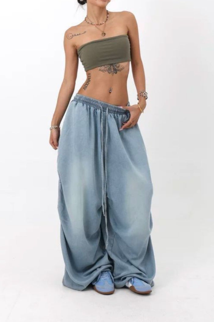 Loose Fit Wide Leg Street Jeans