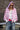 Pink Plaid Oversized Zip Up Street Hoodie Secondary image