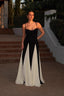 Colorblock Cami Maxi Dress S / Black and White