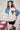 Denim Panel Mid Length Relaxed Sweater Secondary image