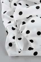 High Waist Polka Dot Bodycon Maxi Skirt